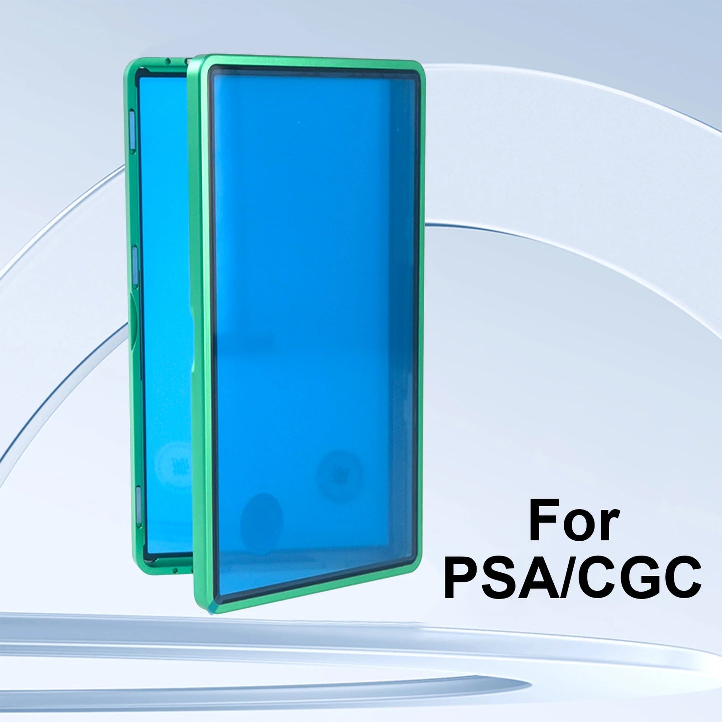 Aluminum Alloy Graded Cards Protector Case For PSA/CGC Slab, UV & Scratch Resistant Trading Card Magnetic Display Holder Box