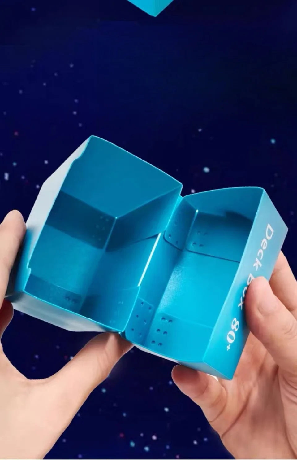1 Box Game Trading Card Box, Solid Color Card Box, Card Holder Storage Box For Trading Cards, Sports And Games