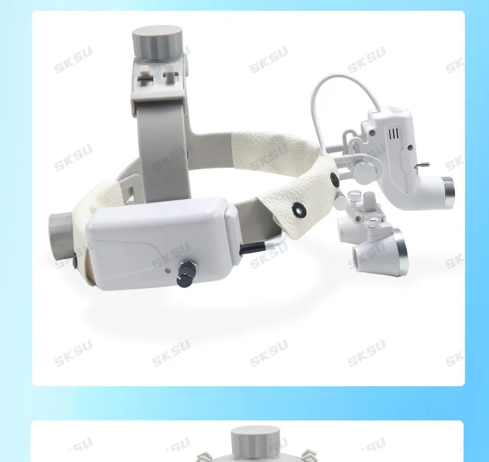 LED Dental LED Light Lamp Binocular Loupes Brightness Spot Adjustable Dental Lab 5W Headlamp for Surgical Headlight 2.5X 3.5X