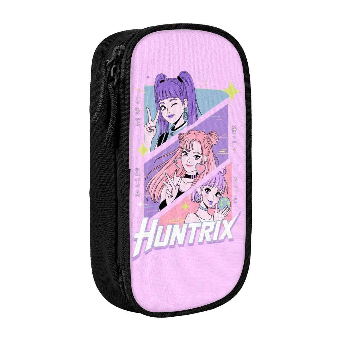 Kpop Demon Hunters Animated Kpop Films Pencil Case College Pencil Bag Students Zipper School Pencil Cases Pattern Stationery