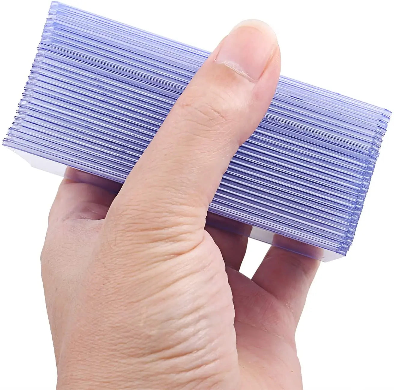 25-100pcs Card Sleeves Holder PVC Game Trading Card TopLoaders Hard Plastic Toy Top Loaders For Protectors Storage Gift