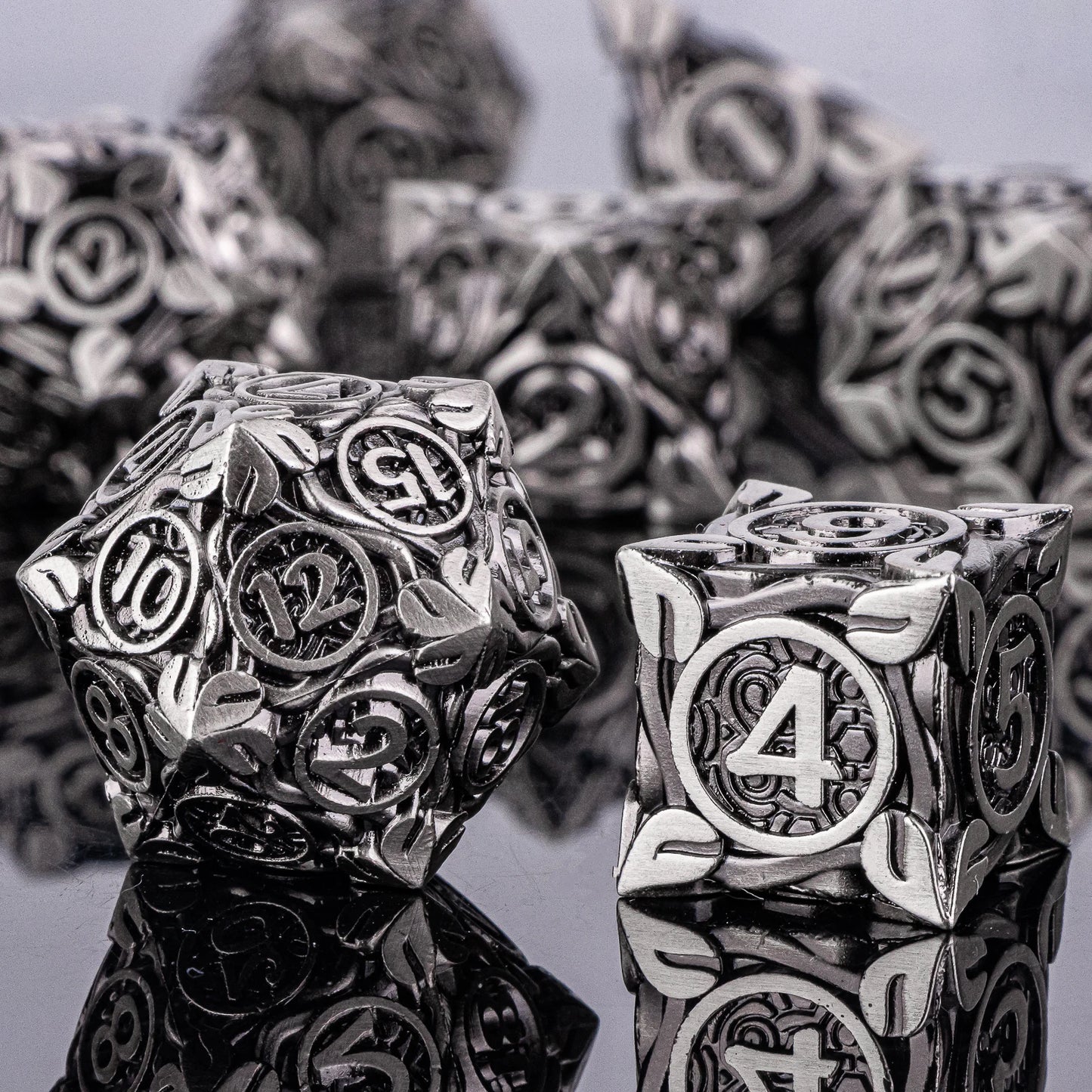 7pcs Dice Set DND Metal Dice Full Set Dice for Dungeons and Dragons Polyhedral Dice RPG Dice D&D Dice Gift