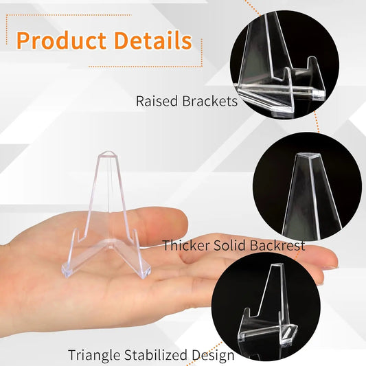 Card Display Stand Card Stand Clear Acrylic Coin Display Easel Holder Baseball Sports Card Stand Trading Graded Card Easel Stand
