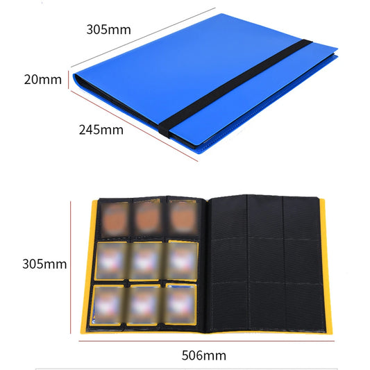 Card Binder 9 Pocket 360 Pockets Trading Card Album for Standard Cards Side Loading Card Collection Folder for PTCG Game Cards