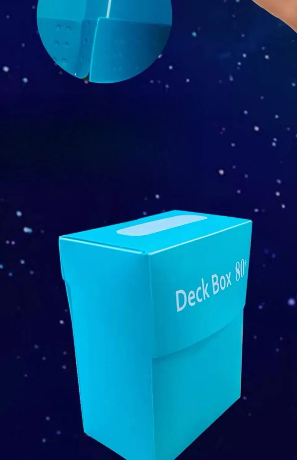 1 Box Game Trading Card Box, Solid Color Card Box, Card Holder Storage Box For Trading Cards, Sports And Games