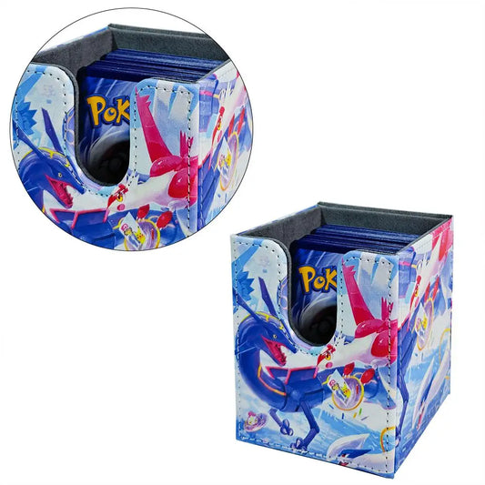 Pokemon Storage Box Ptcg Board Games Latias Rayquaza Deck Box Ws Card Carrying Organiser Case Trading for Dtcg Sleeves