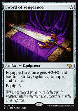 Sword of Vengeance⁣ - Commander 2015⁣ (Rare)⁣ [272]