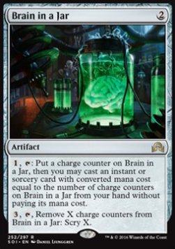 Brain in a Jar⁣ - Shadows over Innistrad⁣ (Rare)⁣ [252]