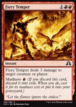 Fiery Temper⁣ - Shadows over Innistrad⁣ (Common)⁣ [156]