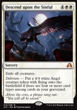 Descend upon the Sinful⁣ - Shadows over Innistrad⁣ (Mythic)⁣ [13]