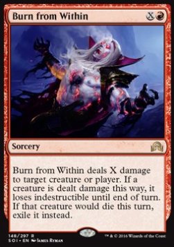 Burn from Within⁣ - Shadows over Innistrad⁣ (Rare)⁣ [148]