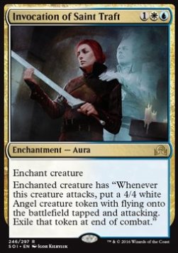 Invocation of Saint Traft⁣ - Shadows over Innistrad⁣ (Rare)⁣ [246]