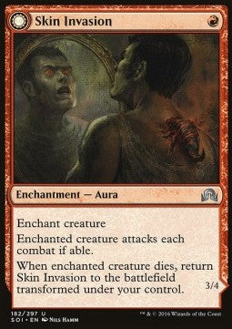 Skin Invasion / Skin Shedder⁣ - Shadows over Innistrad⁣ (Uncommon)⁣ [182]
