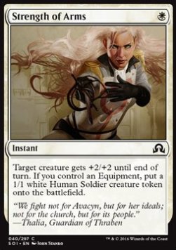 Strength of Arms⁣ - Shadows over Innistrad⁣ (Common)⁣ [40]