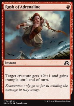 Rush of Adrenaline⁣ - Shadows over Innistrad⁣ (Common)⁣ [177]