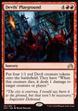 Devils' Playground⁣ - Shadows over Innistrad⁣ (Rare)⁣ [151]