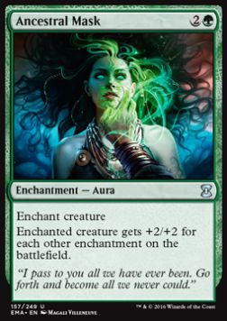 Ancestral Mask⁣ - Eternal Masters⁣ (Uncommon)⁣ [157]