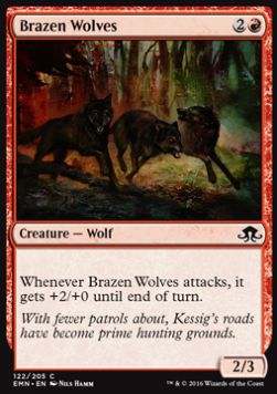 Brazen Wolves⁣ - Eldritch Moon⁣ (Common)⁣ [122]