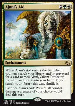 Ajani's Aid⁣ - Aether Revolt⁣ (Rare)⁣ [188]