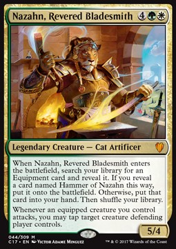 Nazahn, Revered Bladesmith⁣ - Commander 2017⁣ (Mythic)⁣ [44]