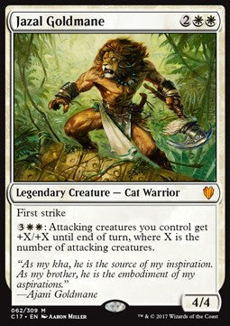 Jazal Goldmane⁣ - Commander 2017⁣ (Mythic)⁣ [62]