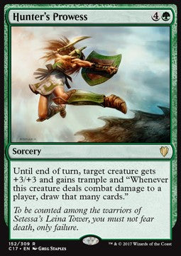 Hunter's Prowess⁣ - Commander 2017⁣ (Rare)⁣ [152]