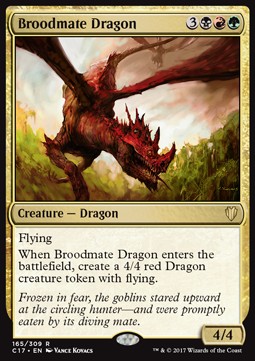Broodmate Dragon⁣ - Commander 2017⁣ (Rare)⁣ [165]