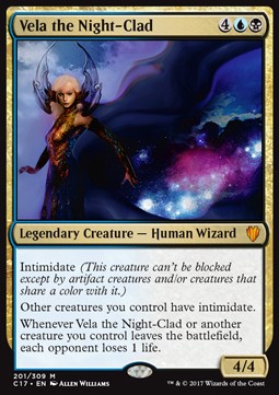 Vela the Night-Clad⁣ - Commander 2017⁣ (Mythic)⁣ [201]