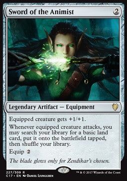 Sword of the Animist⁣ - Commander 2017⁣ (Rare)⁣ [227]