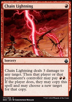 Chain Lightning⁣ - Battlebond⁣ (Uncommon)⁣ [171]
