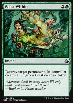 Beast Within⁣ - Battlebond⁣ (Uncommon)⁣ [190]