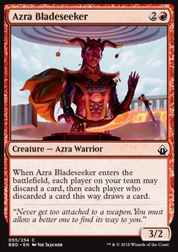 Azra Bladeseeker⁣ - Battlebond⁣ (Common)⁣ [55]