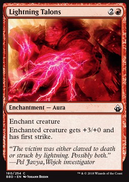 Lightning Talons⁣ - Battlebond⁣ (Common)⁣ [180]