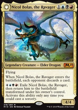Nicol Bolas, the Ravager // Nicol Bolas, the Arisen⁣ - Core 2019⁣ (Mythic)⁣ [218]