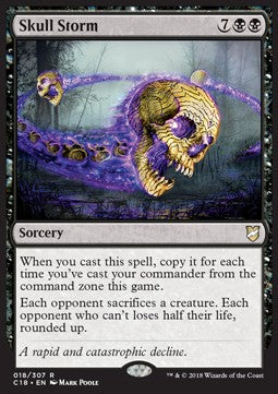 Skull Storm⁣ - Commander 2018⁣ (Rare)⁣ [18]
