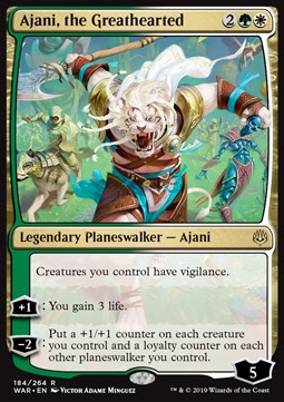 Ajani, the Greathearted⁣ - War of the Spark⁣ (Rare)⁣ [184]
