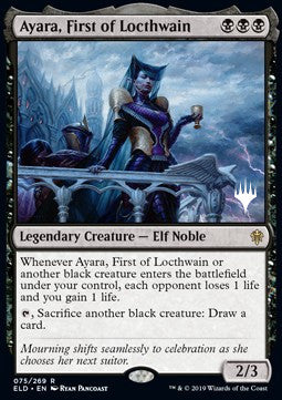 Ayara, First of Locthwain (V.2)⁣ - Throne of Eldraine: Promos⁣ (Rare)⁣ [75]