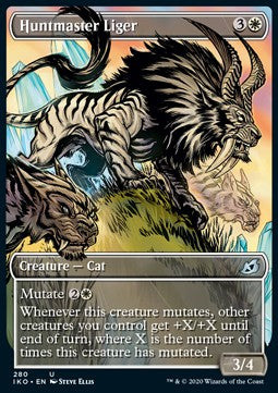 Huntmaster Liger (V.1)⁣ - Ikoria: Lair of Behemoths: Extras⁣ (Uncommon)⁣ [280]