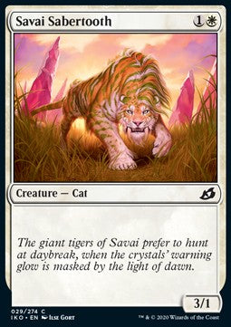 Savai Sabertooth⁣ - Ikoria: Lair of Behemoths⁣ (Common)⁣ [29]