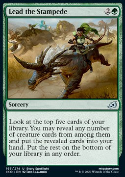 Lead the Stampede⁣ - Ikoria: Lair of Behemoths⁣ (Uncommon)⁣ [163]