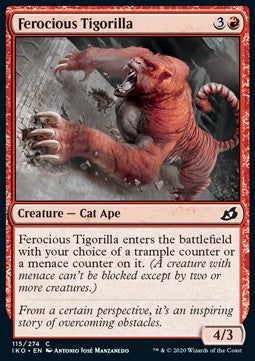 Ferocious Tigorilla⁣ - Ikoria: Lair of Behemoths⁣ (Common)⁣ [115]