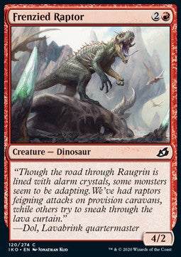 Frenzied Raptor⁣ - Ikoria: Lair of Behemoths⁣ (Common)⁣ [120]