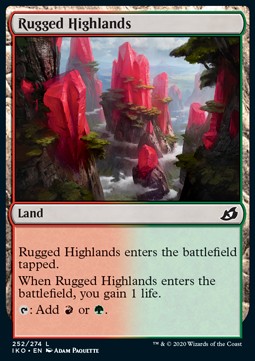 Rugged Highlands⁣ - Ikoria: Lair of Behemoths⁣ (Common)⁣ [252]