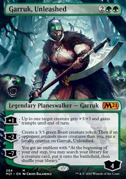 Garruk, Unleashed (V.1)⁣ - Core 2021: Extras⁣ (Mythic)⁣ [284]