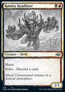 Rakdos Headliner⁣ - Modern Horizons 2: Extras⁣ (Uncommon)⁣ [374]