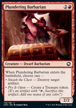 Plundering Barbarian - Adventures in the Forgotten Realms (Common) [AFR-158]