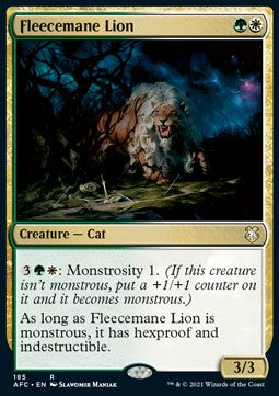 Fleecemane Lion⁣ - Commander: Adventures in the Forgotten Realms⁣ (Rare)⁣ [185]