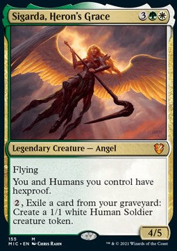 Sigarda, Heron's Grace⁣ - Commander: Innistrad: Midnight Hunt⁣ (Mythic)⁣ [155]