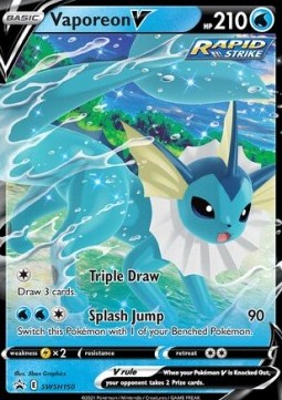 Vaporeon V⁣ - SWSH Black Star Promos⁣ (Promo)⁣ [150]