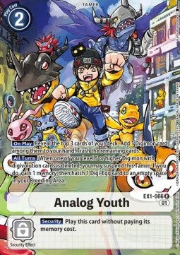 Analog Youth (EX1-066) (V.2)⁣ - Classic Collection⁣ (Alternative Art)⁣ [EX1-066]